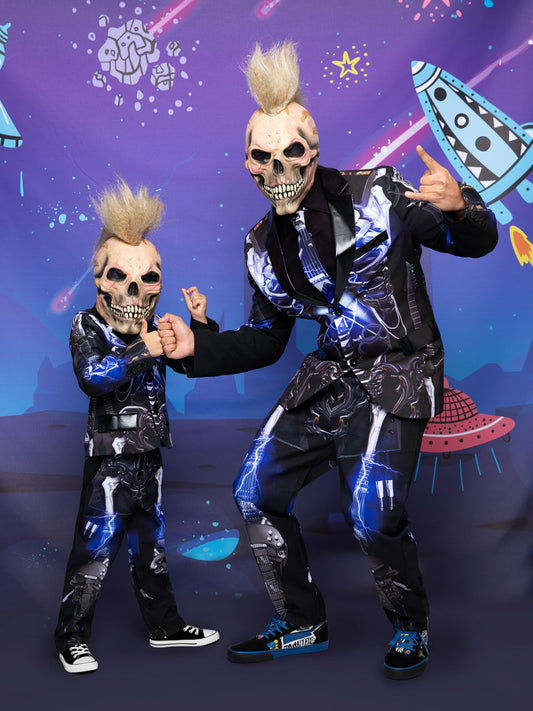 Rock N Roll Skeleton Costume for Boys