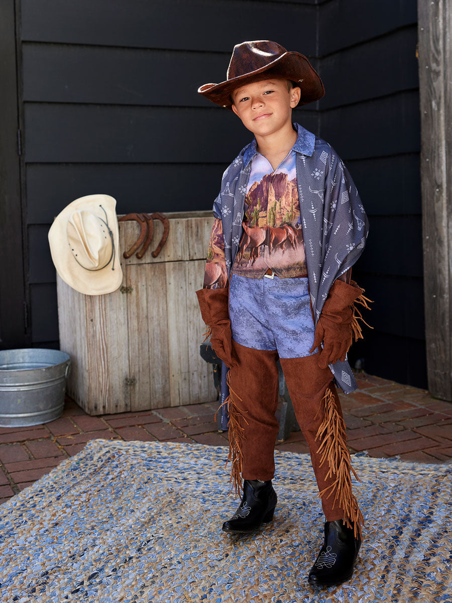 Way Out West Cowboy Costume for Boys, 12
