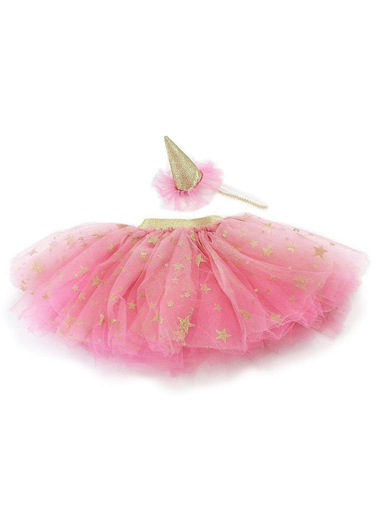 Tutu Skirt And Party Hat Birthday Dress Up Set