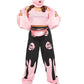 Pink Fashion Gangster Costume for Girls