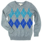 Kos Grey and Blue Sweater for Boys