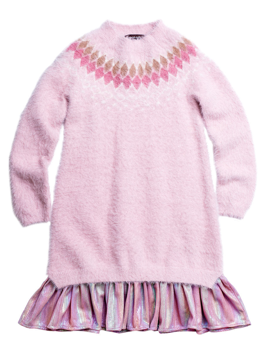 Rosa Pink Sweater Dress for Girls