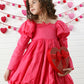 Simone Pink Taffeta Bubble Dress for Girls