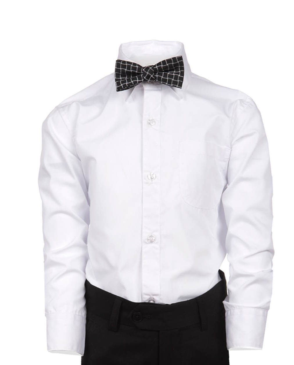 Standard White Dress Shirt for Boys