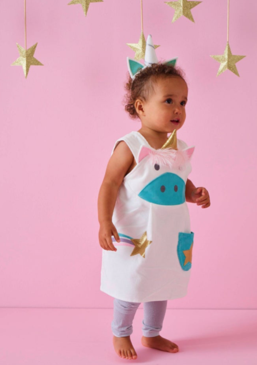 Unicorn Dress and Headband for Girls