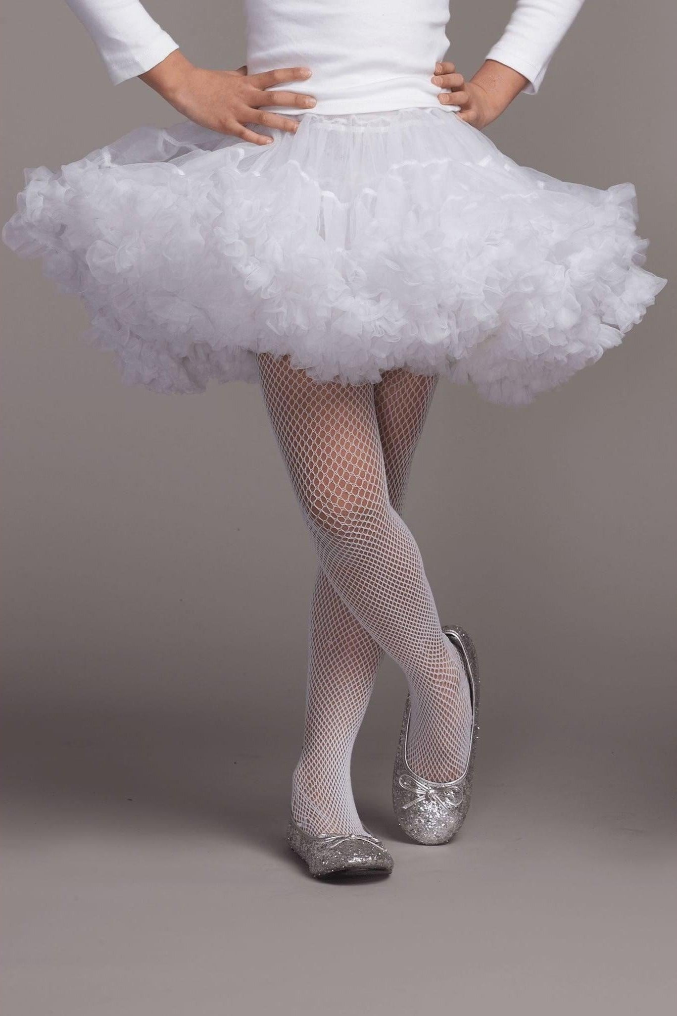 White Petticoat Tutu for Girls-Chasing Fireflies