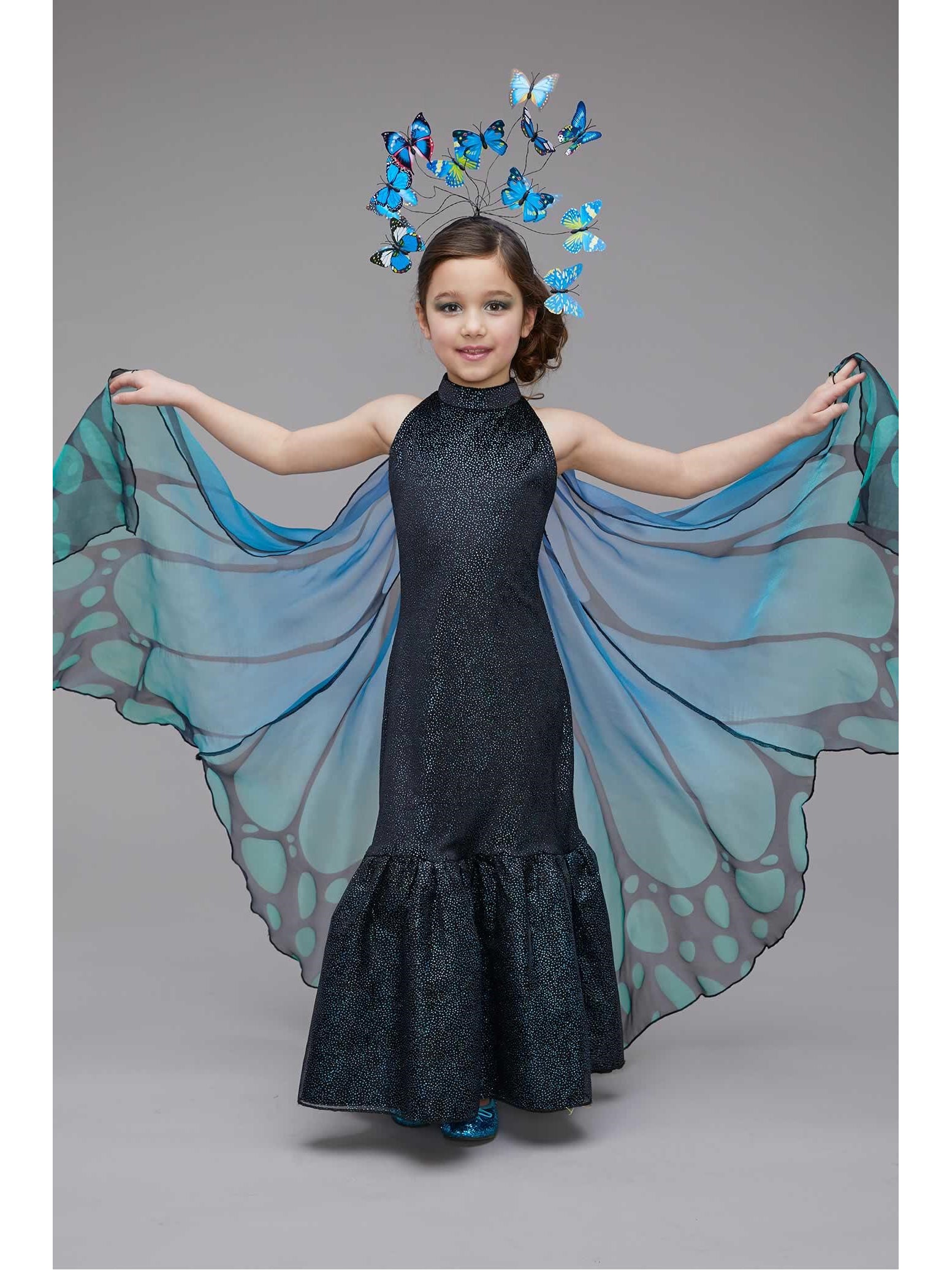 Blue Butterfly Costume for Girls