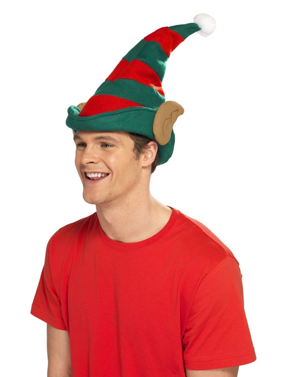 Elf Hat, Red & Green