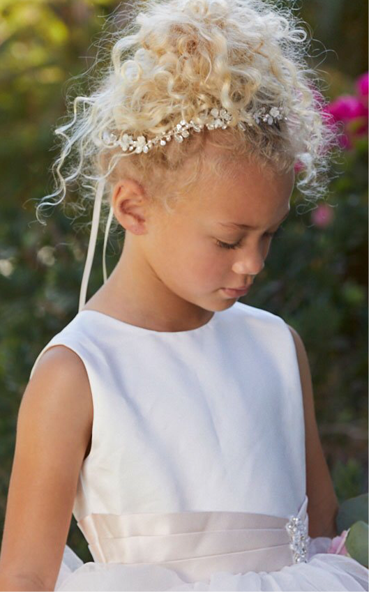 Blossom Hair Vine With Blush Pearls