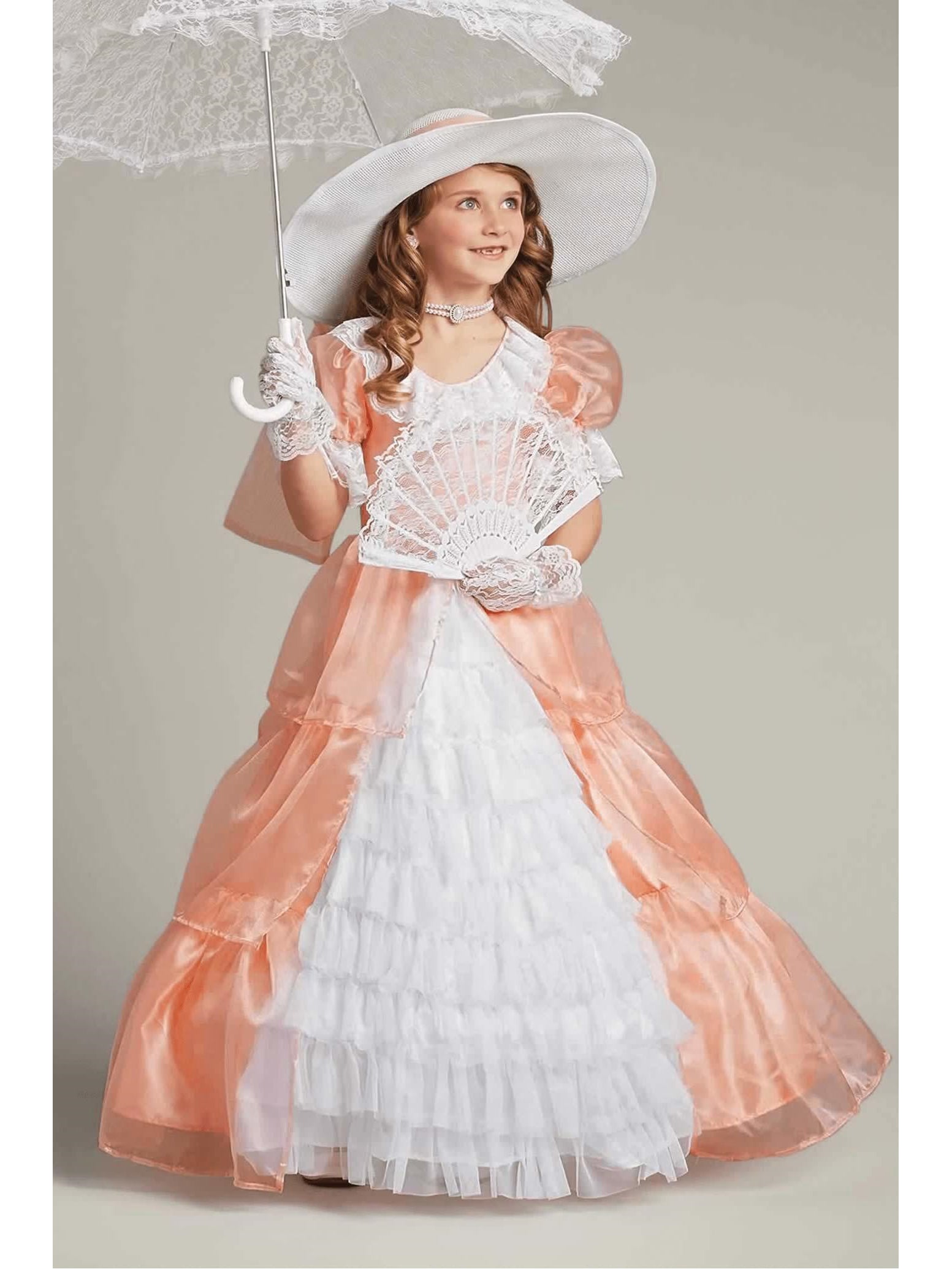 Peachy Southern Belle Costume for Girls