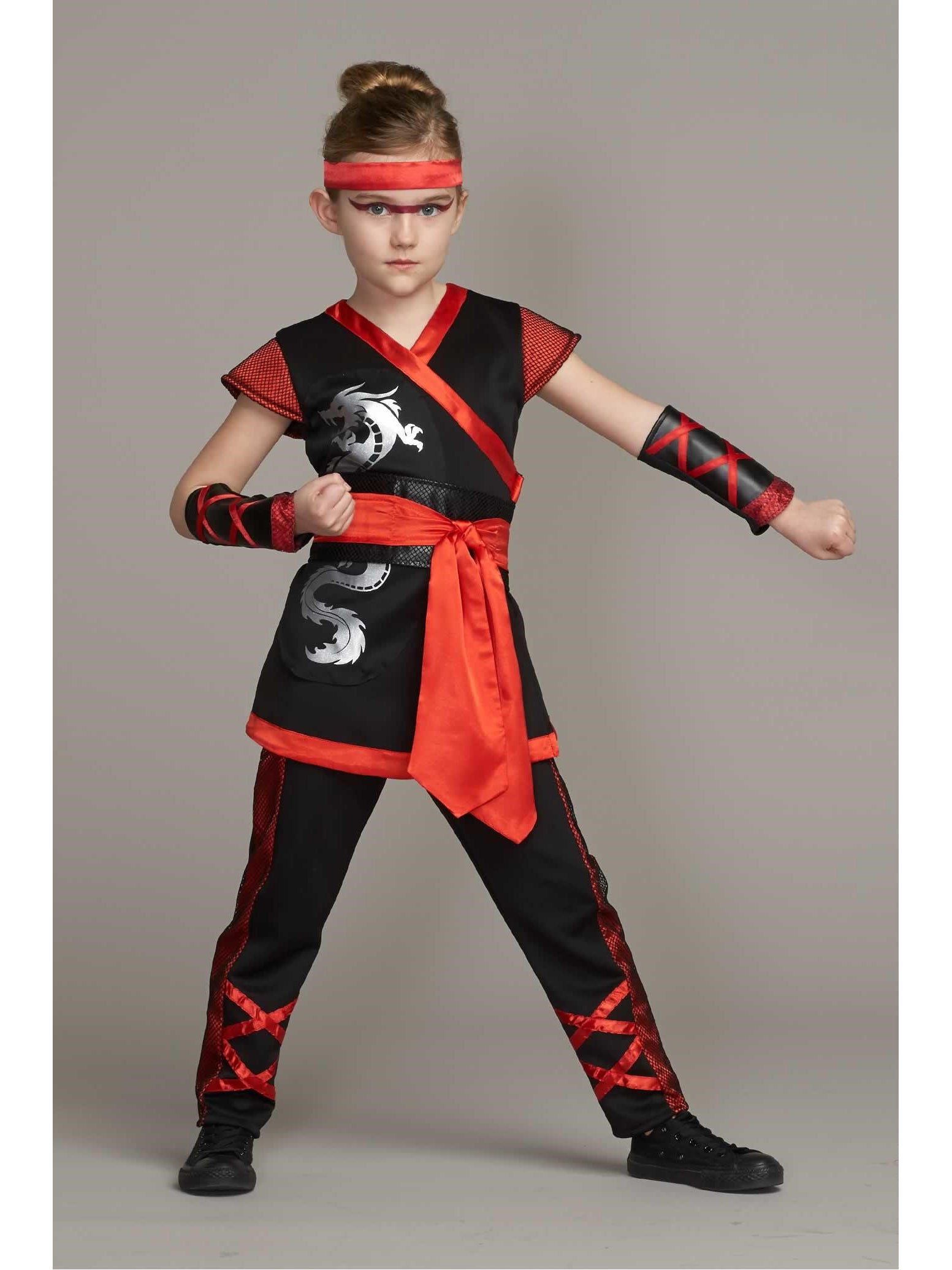 Red Ninja Costume For Girls – Chasing Fireflies