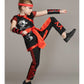 Red Ninja Costume For Girls  bla alt1