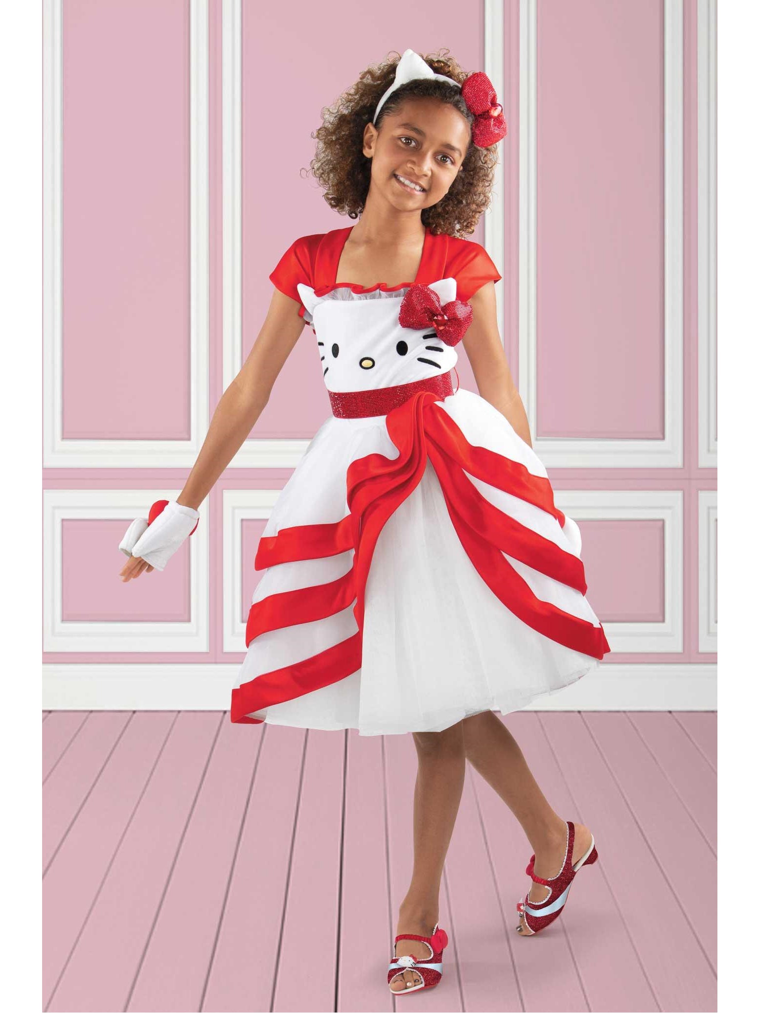 Sanrio® Hello Kitty® Deluxe Costume for Girls  wre alt1Sanrio® Hello Kitty® Deluxe Costume for Girls Alt 3