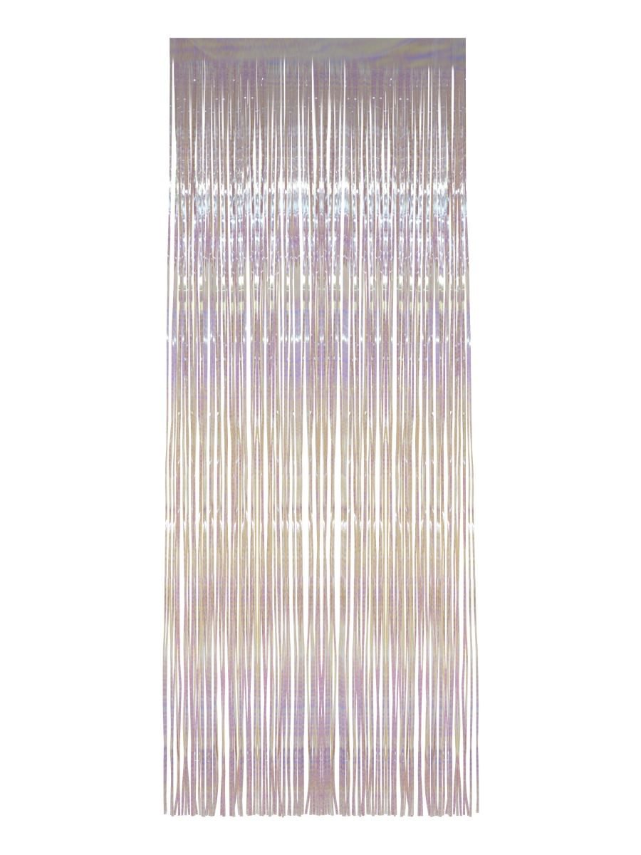 Shimmer Curtain, White, Iridescent