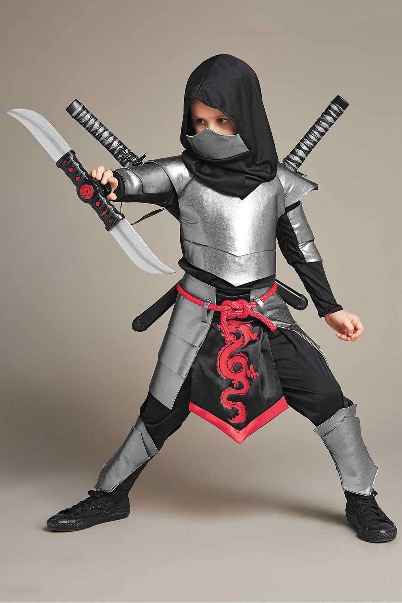Silver Ninja Costume For Boys-Chasing Fireflies
