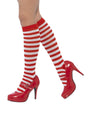 Stripe Red & White Knee Socks for Adults