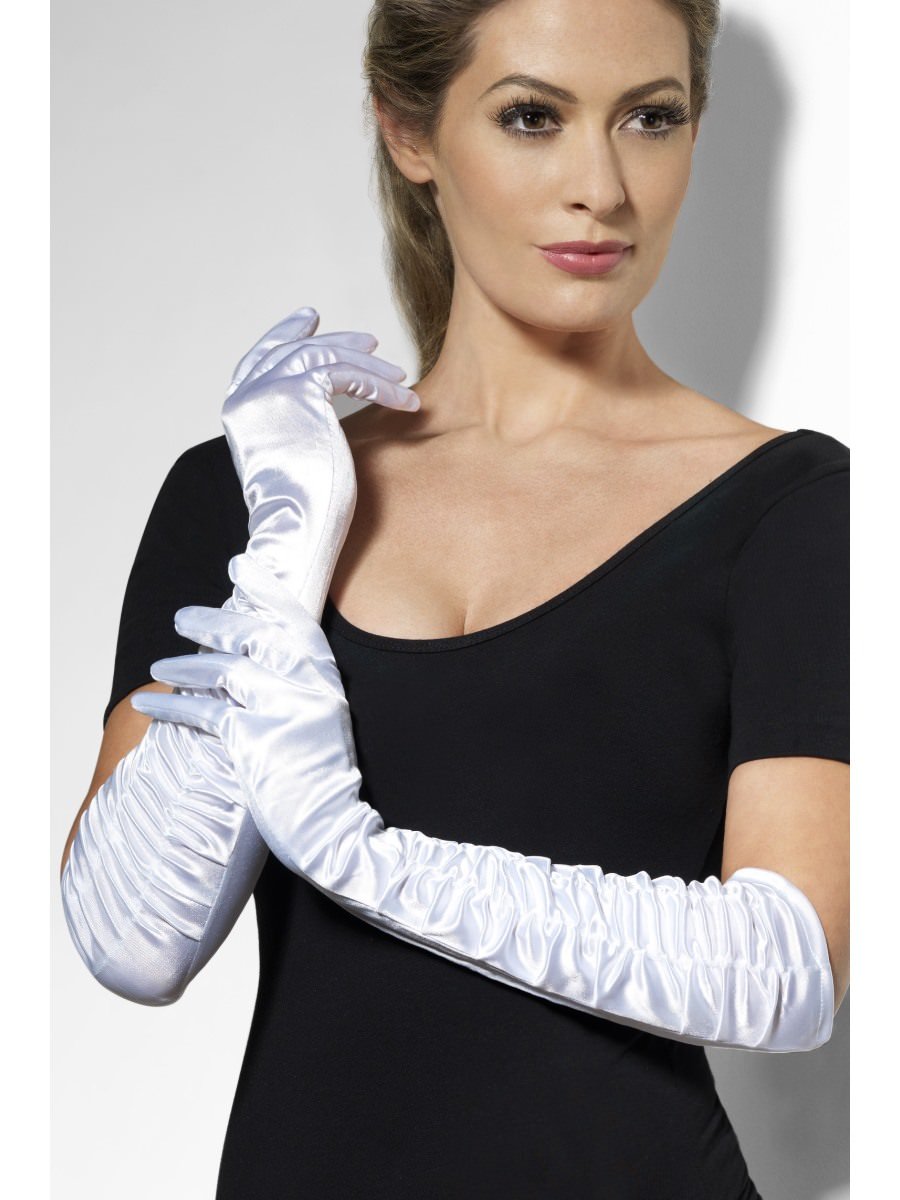 Temptress Gloves, White