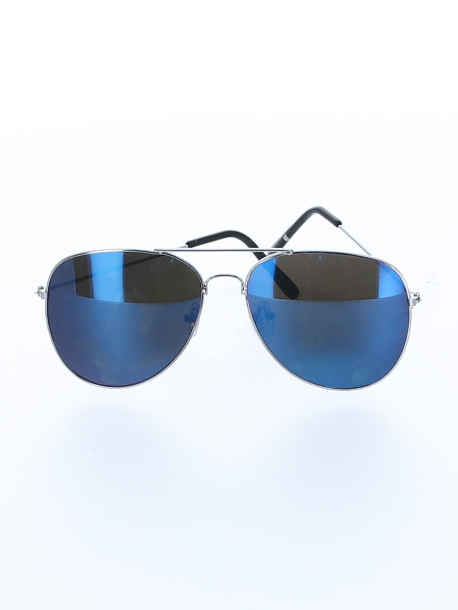 Aviator Sunglasses, Blue Mirror