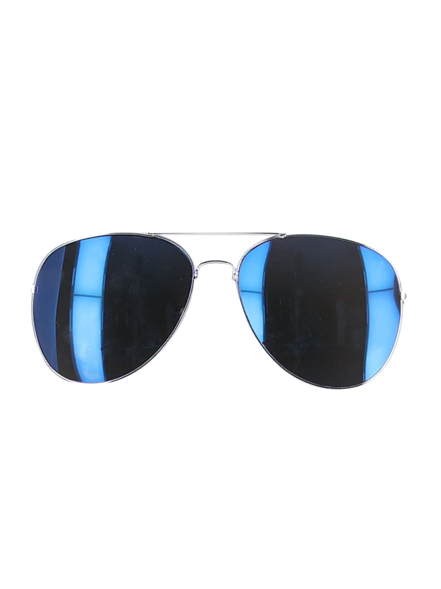 Aviator Sunglasses, Blue Mirror