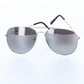 Aviator Sunglasses, Silver Mirror