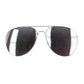 Aviator Sunglasses, Silver Mirror