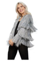 Silver Tinsel Party Jacket for Adults