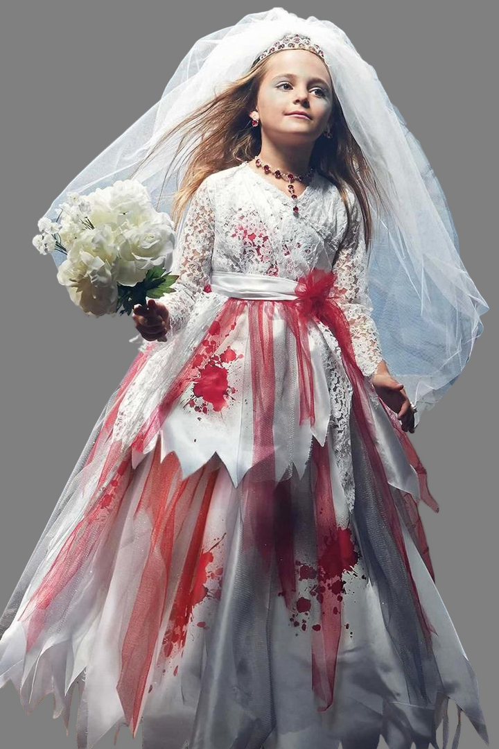 Zombie Bride Costume For Girls