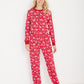 Adults Holiday Red Deer Pajamas