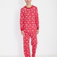 Adults Holiday Red Deer Pajamas