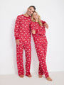 Adults Holiday Red Deer Pajamas