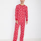 Adults Holiday Red Deer Pajamas