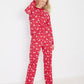 Adults Holiday Red Deer Pajamas
