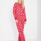 Adults Holiday Red Deer Pajamas