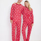 Adults Holiday Red Deer Pajamas