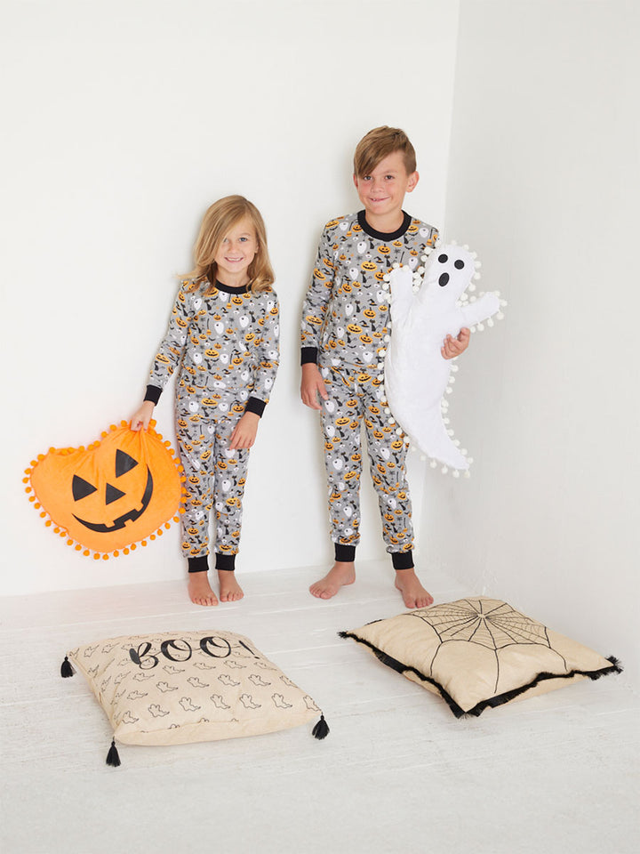 Kids Trick or Treat Long John Pajamas