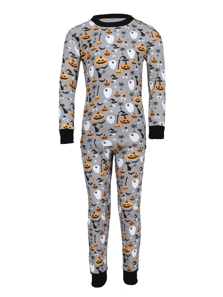 Kids Trick or Treat Long John Pajamas