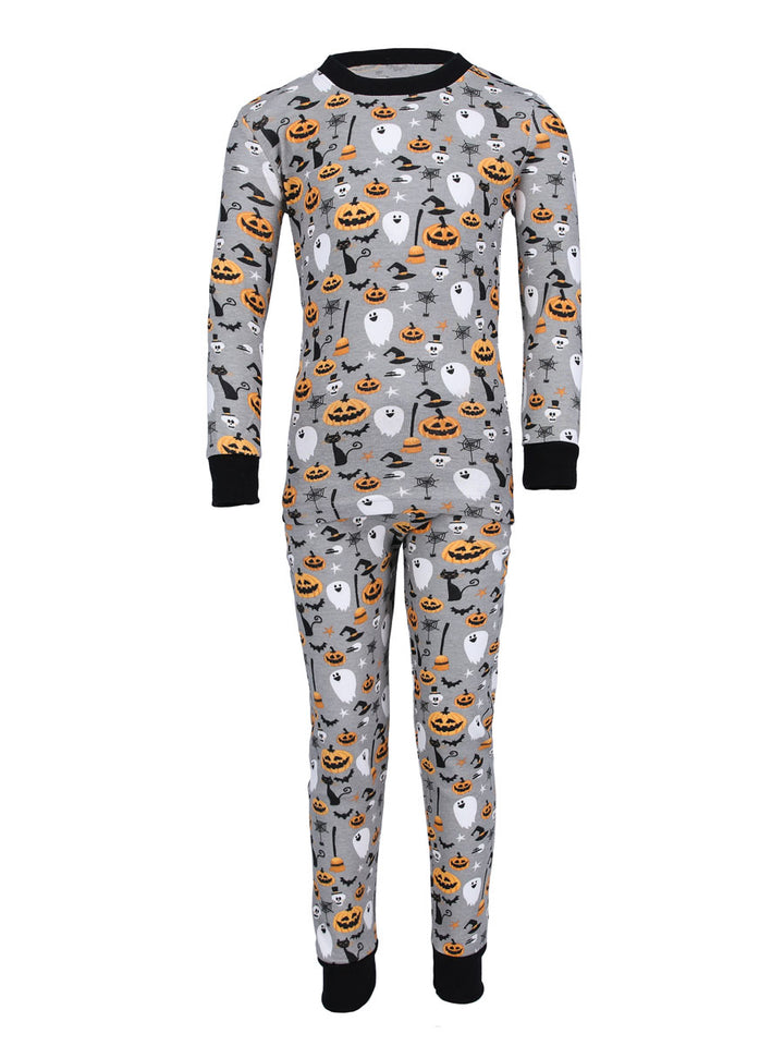 Kids Trick or Treat Long John Pajamas