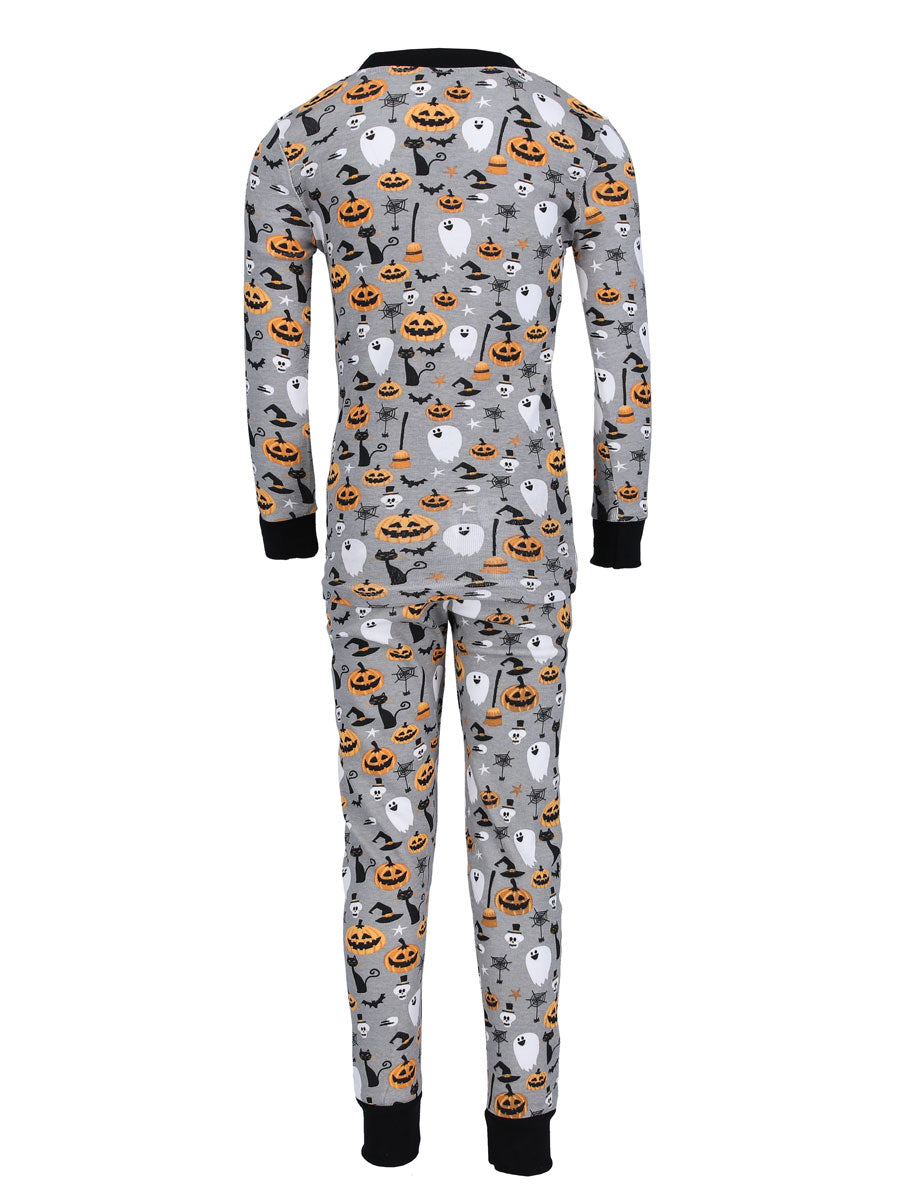 Kids Trick or Treat Long John Pajamas