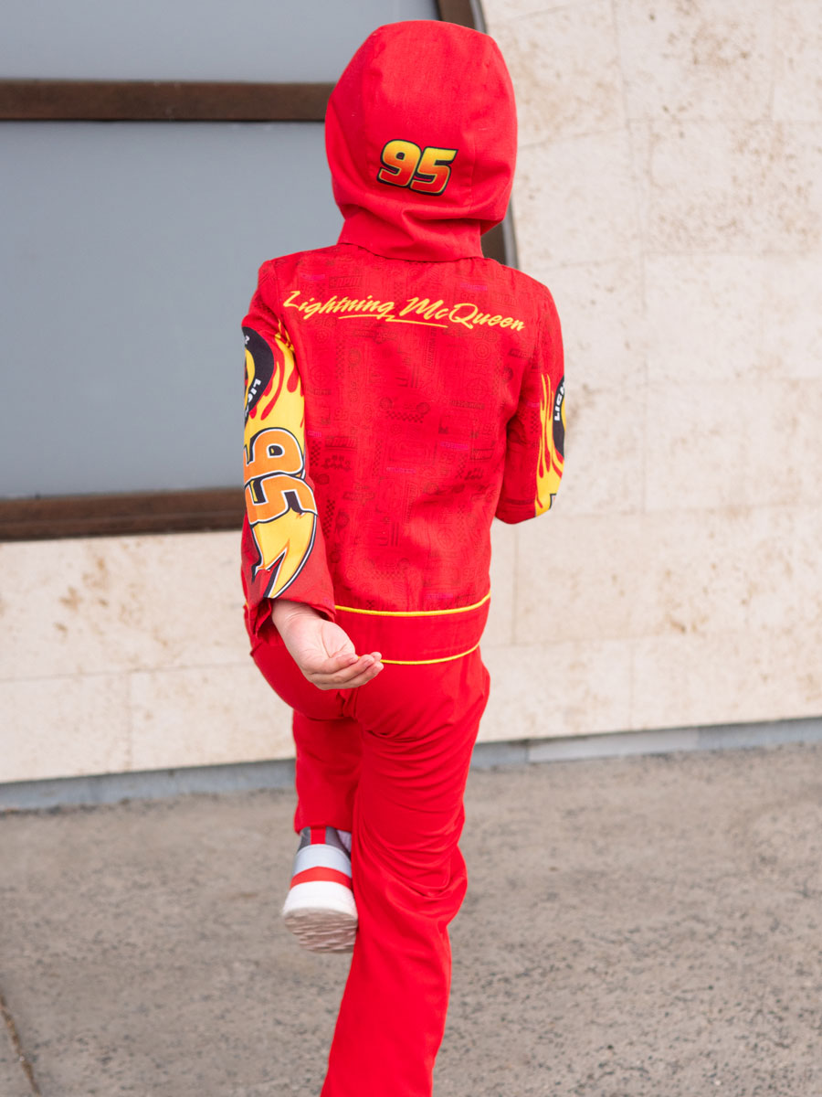 Disney Cars Lightning McQueen Hooded Pullover for Kids, Hoodie for Boys,  Red, Size 5 