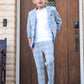 London Check Two Piece Stretch Mod Suit for Boys