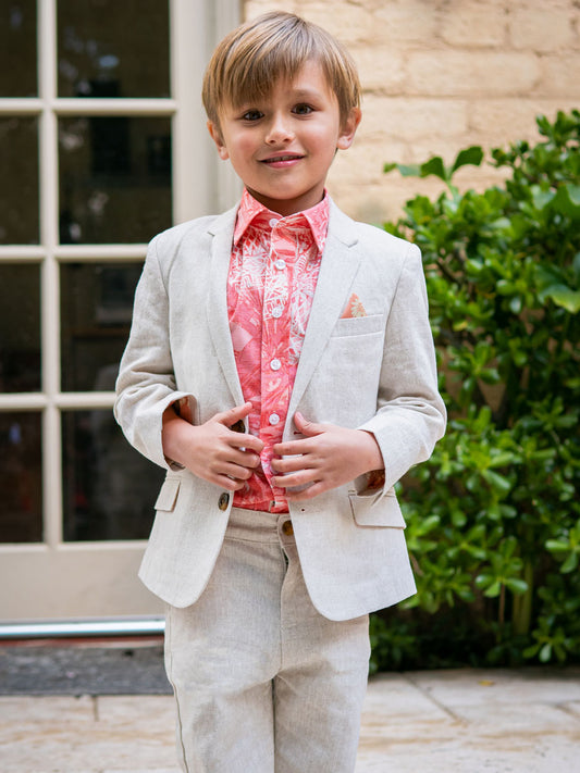 Boys Sports Jacket in Papyrus