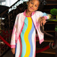 Sol Wavy Multicolor Stripe Dress