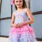 Rainbow Ombre Tulle Dress