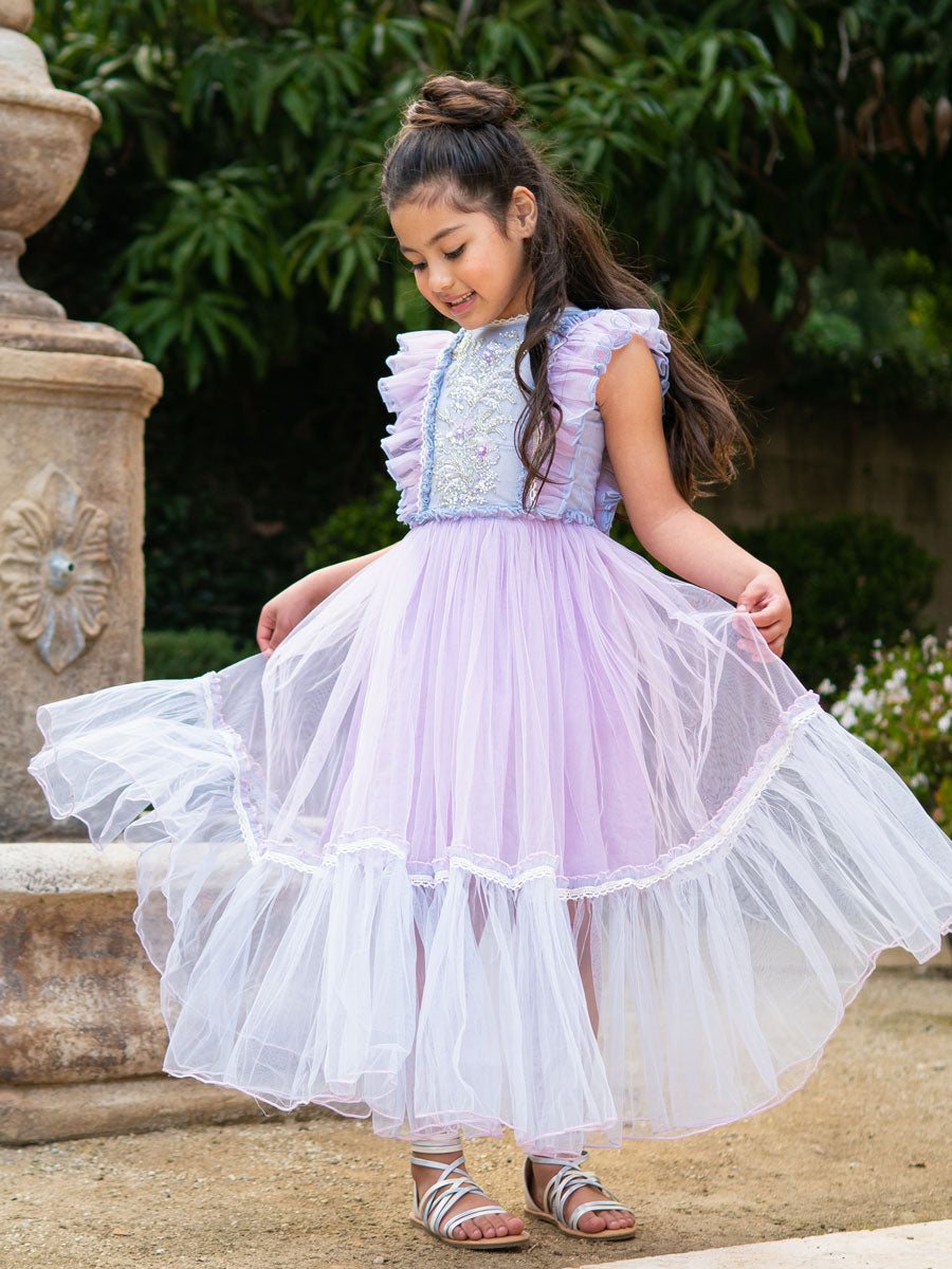 Elodie Lilac Maxi Dress