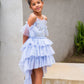 Chloe Sky Blue Beaded Tutu Dress