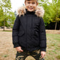 Boys Black City Transit Coat