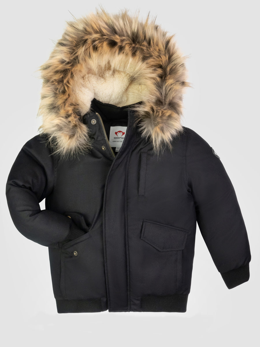 Boys Black City Transit Coat