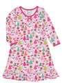 Girls Pink Joy Puff Sleeve Nightgown