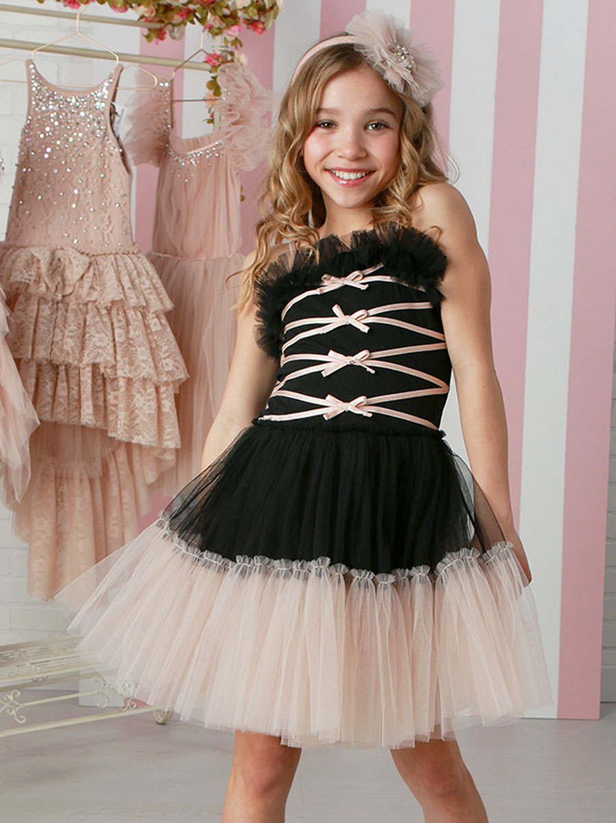 Profiterole Black Dress