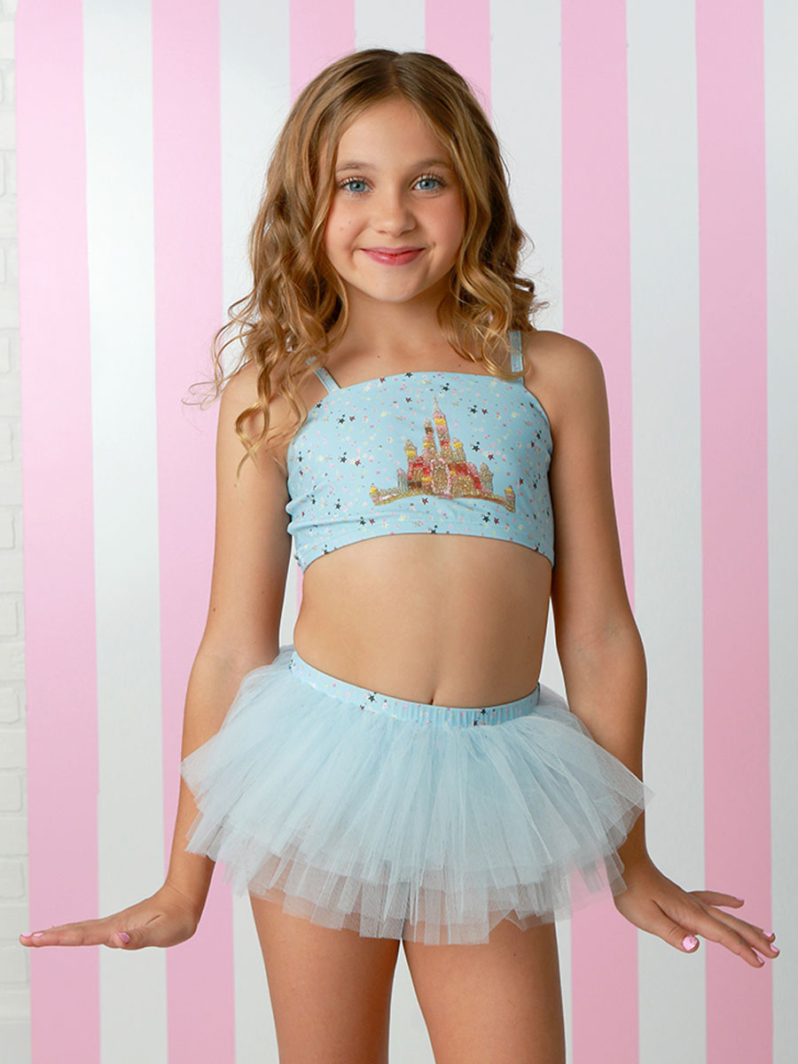 Castle Princess Blue Bikini